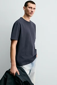 RELAXED FIT BINDING T-SHIRT