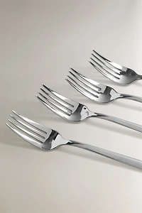 SET OF SHINY STEEL FORKS (SET OF 4)