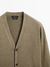 100% cotton knit cardigan