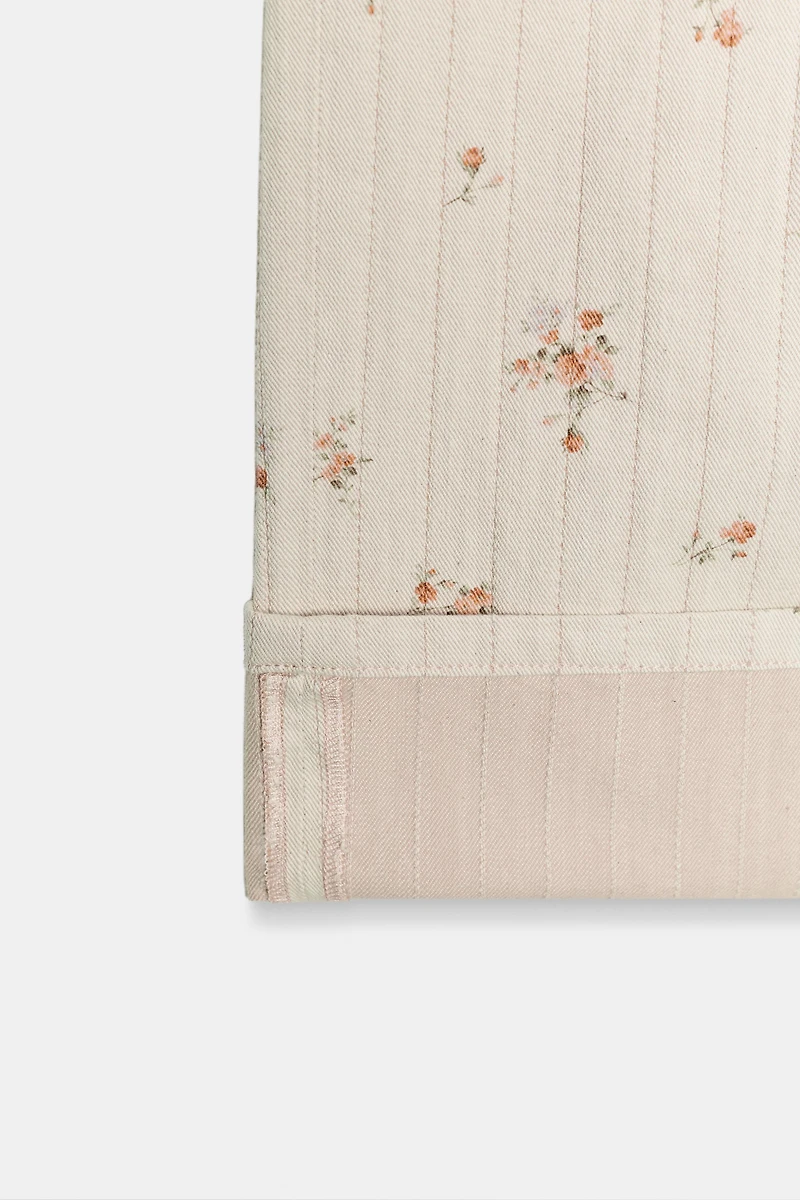 ZW COLLECTION MID-RISE TAPERED FLORAL JEANS
