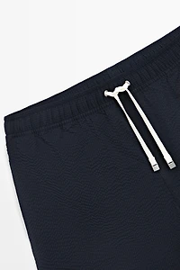 Plain textured swimsuit