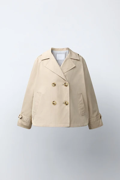 SHORT TRENCH COAT