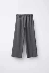 PANTALON À CARREAUX AVEC LACET