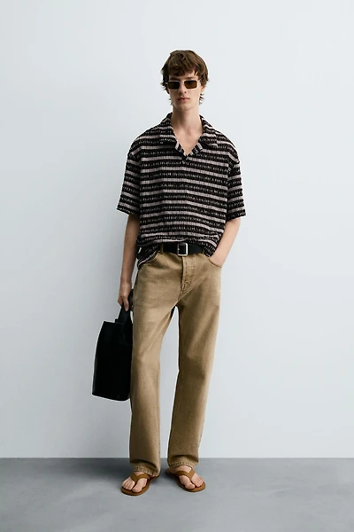 JACQUARD KNIT POLO
