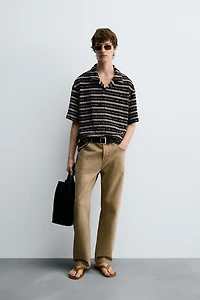 JACQUARD KNIT POLO