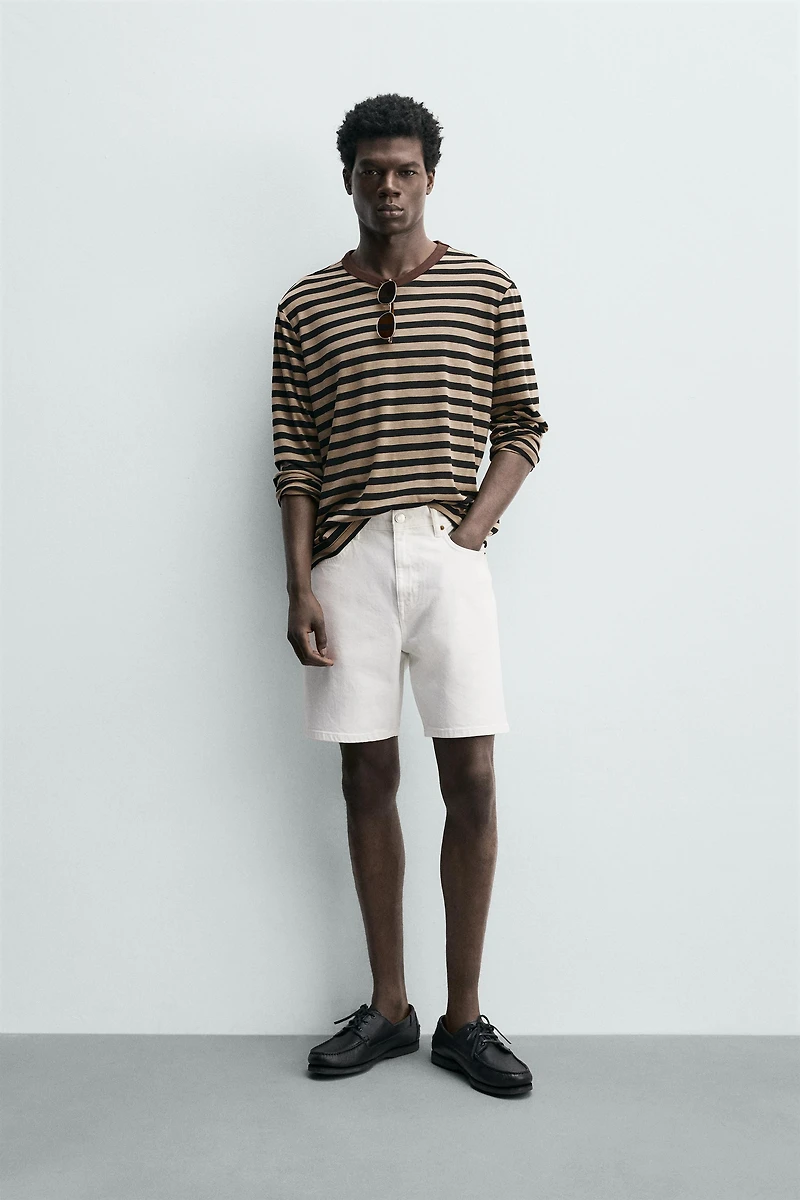 BERMUDA EN JEAN REGULAR FIT