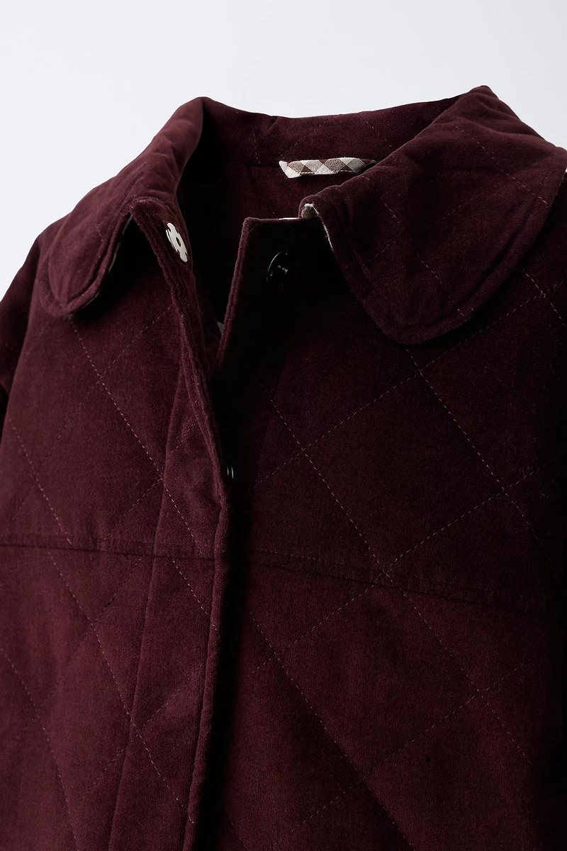 VELVET PETER PAN COLLAR JACKET