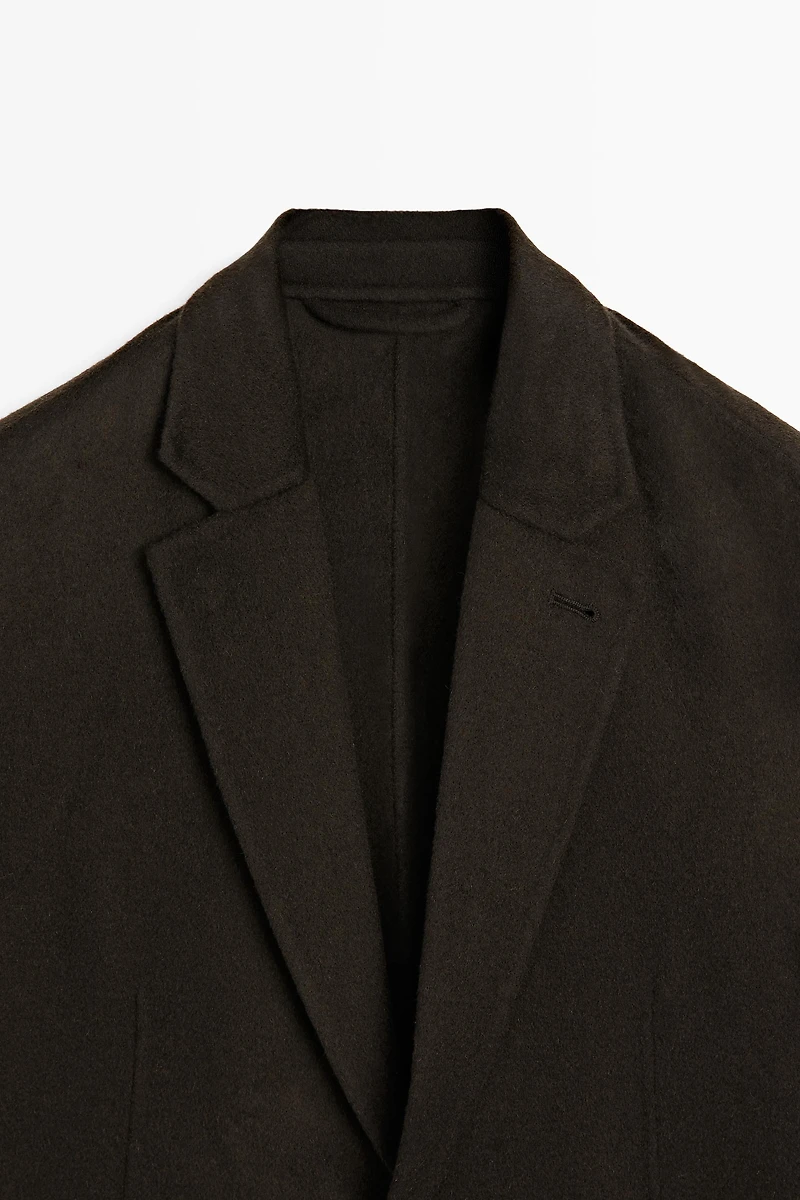 Blazer en laine mélangée tissu double