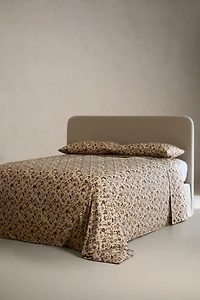 FLORAL PRINT SATEEN DUVET COVER