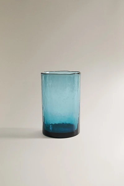 VERRE À EAU EN VERRE TEXTURÉ