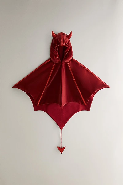 CHILDREN'S HALLOWEEN DEVIL CAPE COSTUME