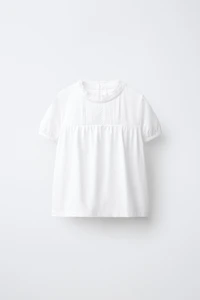 ROMANTIC PINTUCK AND LACE APPLIQUÉ TOP