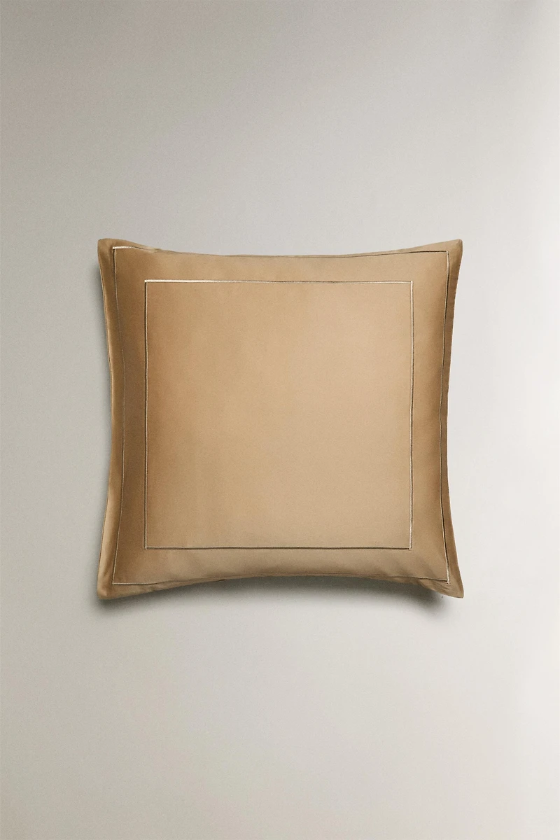 SATEEN PILLOWCASE WITH DOUBLE TRIM