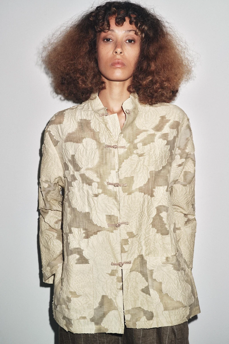 FLORAL JACQUARD KIMONO LIMITED EDITION