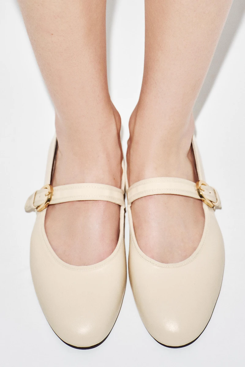 SOFT LEATHER BALLET FLATS