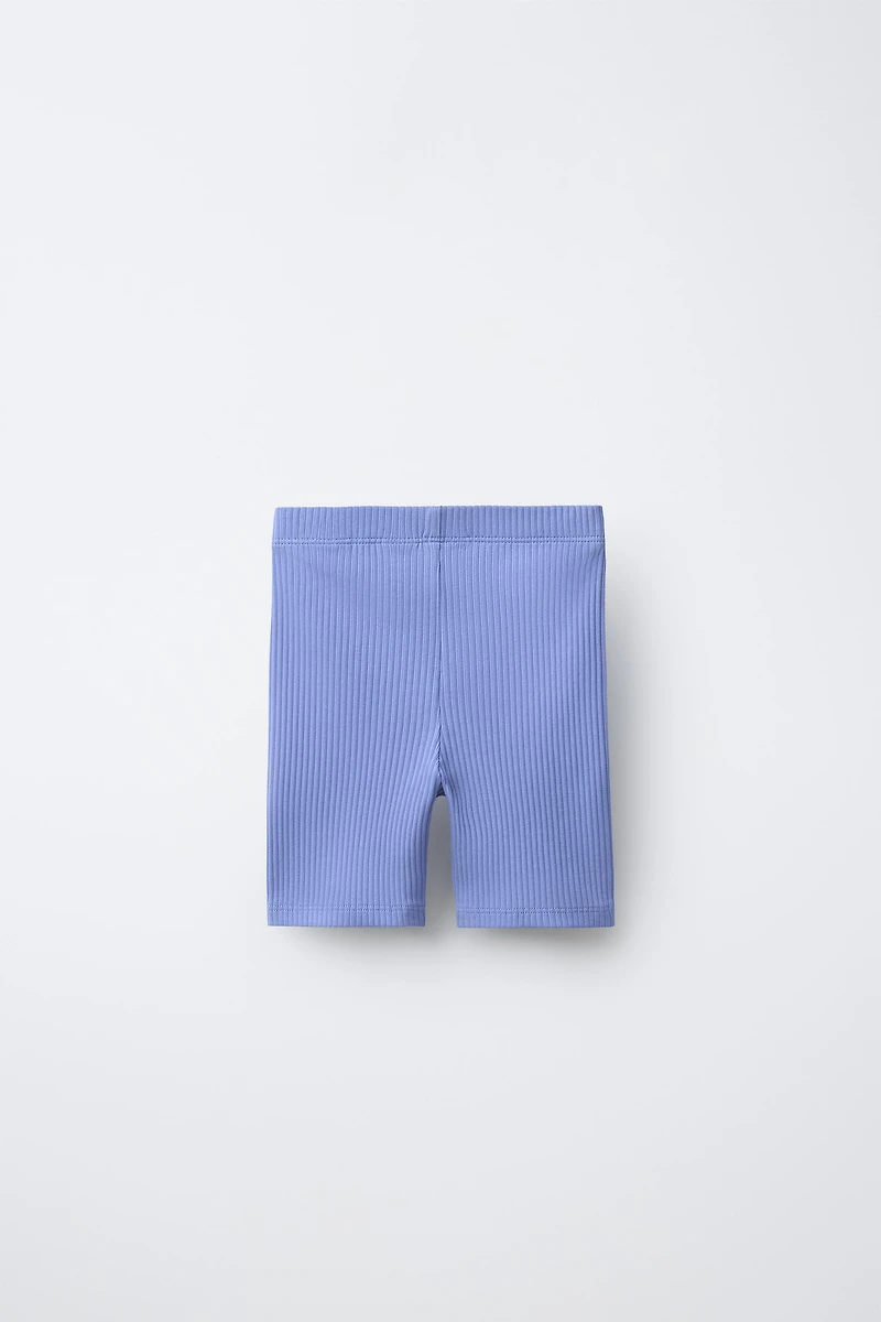 RIBBED TEXTURED CYCLING LEGGINGS