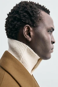 WOOL BLEND TEXTURED COAT