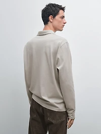 Polo effet usé 100 % coton