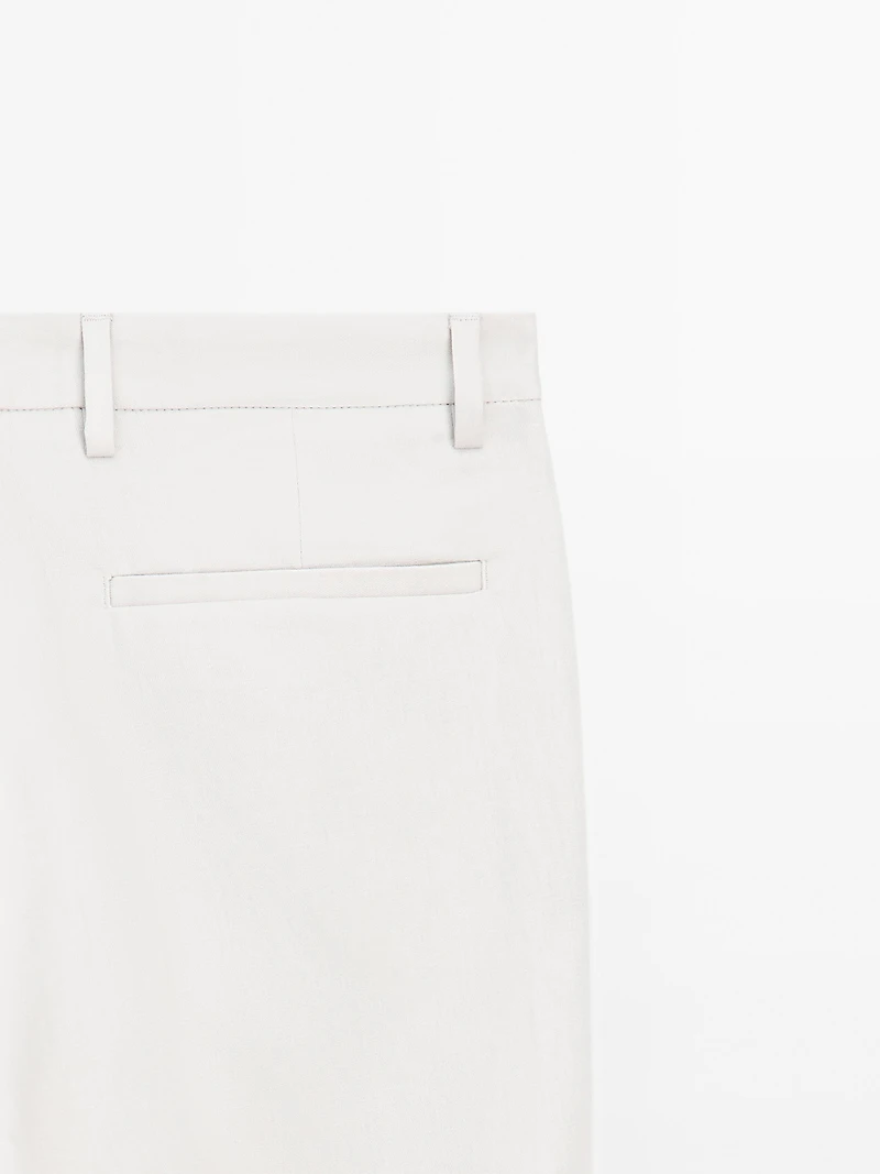 Pantalon de tailleur 100 % lin