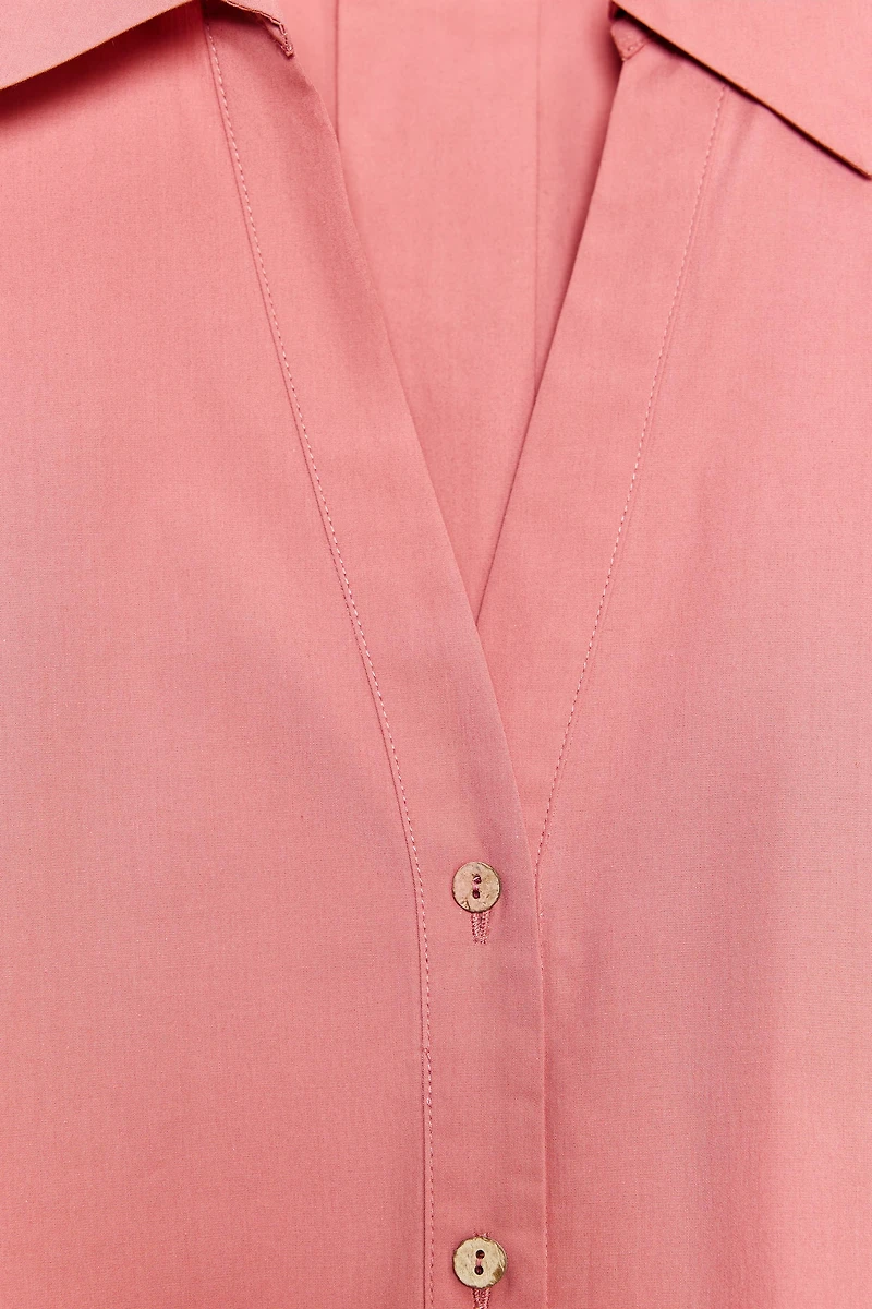 WIDE SLEEVE POPLIN SHIRT