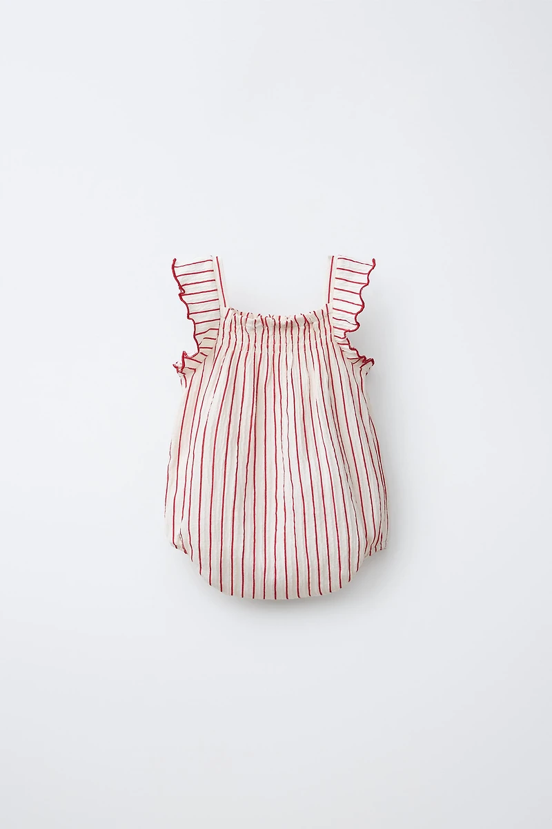STRIPED PRINT BODYSUIT