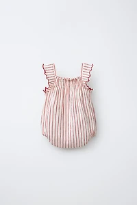 STRIPED PRINT BODYSUIT