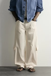BALLOON FIT CARGO JEANS