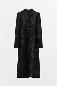 ZW COLLECTION LIMITED EDITION VELVET JACQUARD COAT