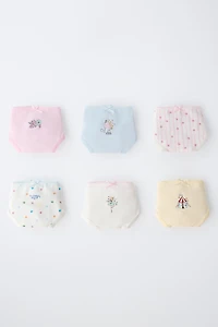 1 1/2-6 YEARS / SIX-PACK OF CIRCUS UNDERWEAR