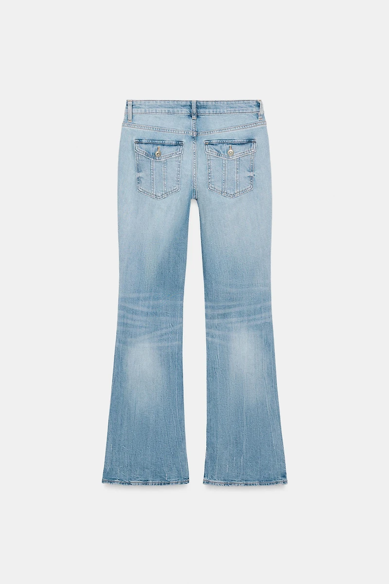 TRF LOW RISE BOOTCUT JEANS