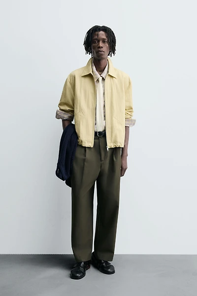 STRUCTURED CROPPED FIT JACKET