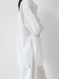 Shirt with tie detail