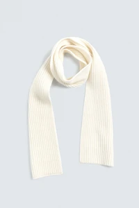 WOOL-CASHMERE KNIT SCARF