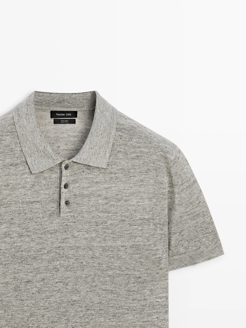 Polo chiné 100 % lin