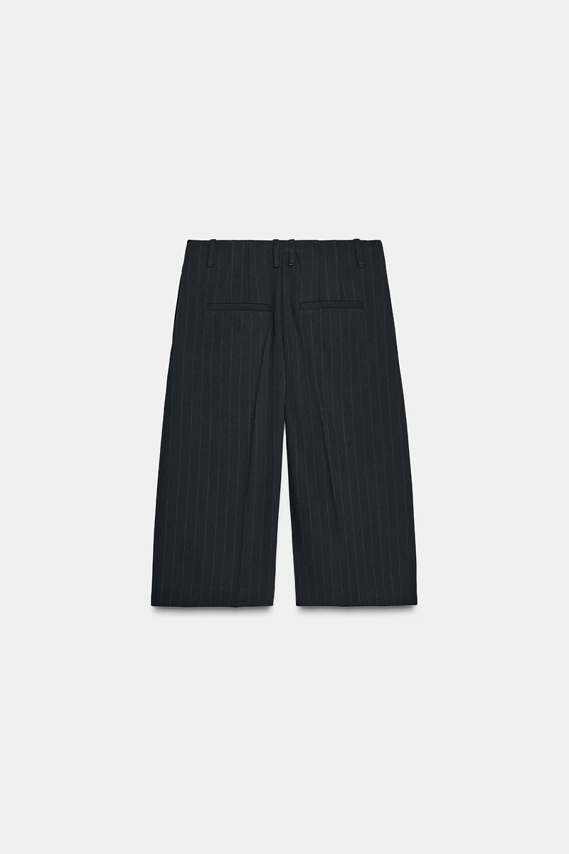 ZW COLLECTION PINSTRIPE LONG SHORTS