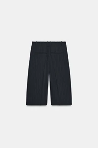 ZW COLLECTION PINSTRIPE LONG SHORTS