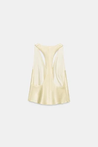DOUBLE-BREASTED SATIN VEST