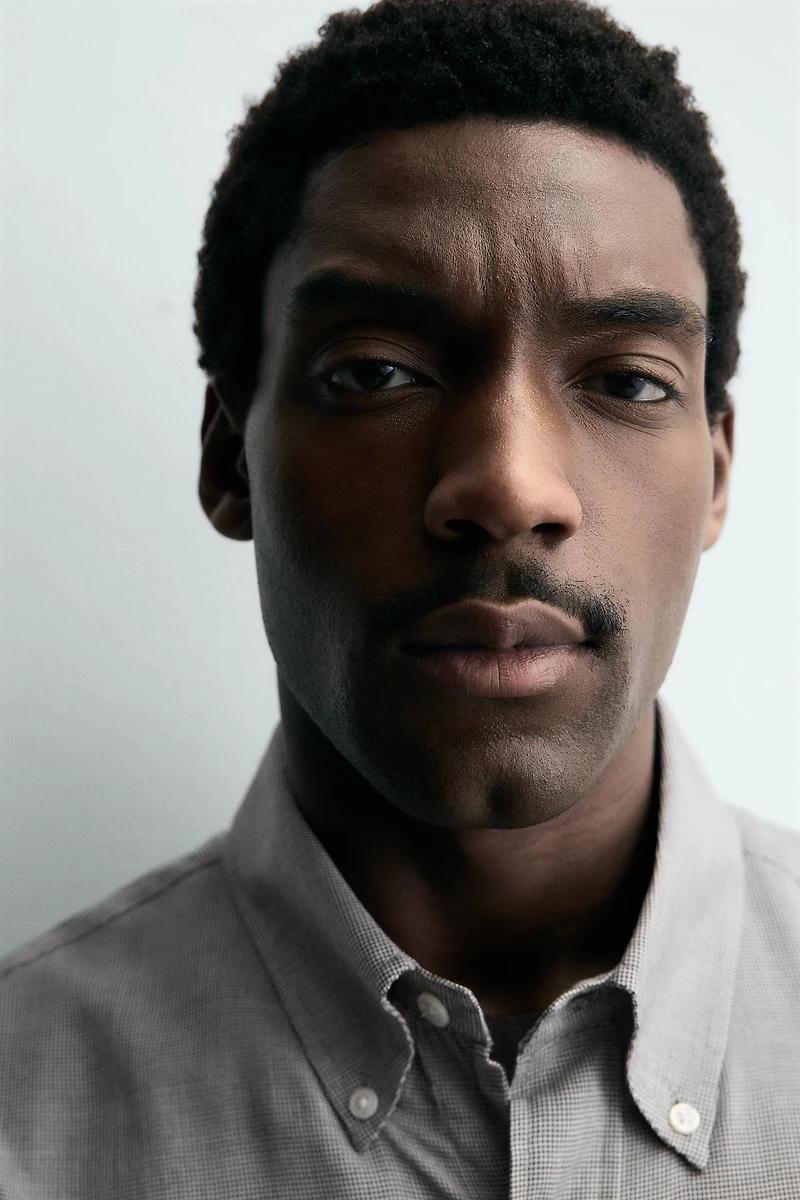 VISCOSE - WOOL PLAID SHIRT