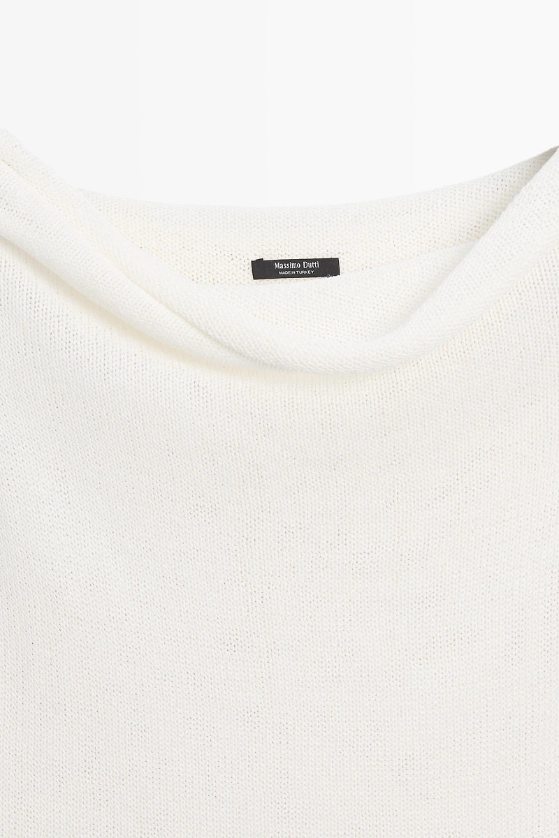 Ribbed knit bandeau top