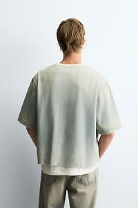 WASHED DENIM T-SHIRT