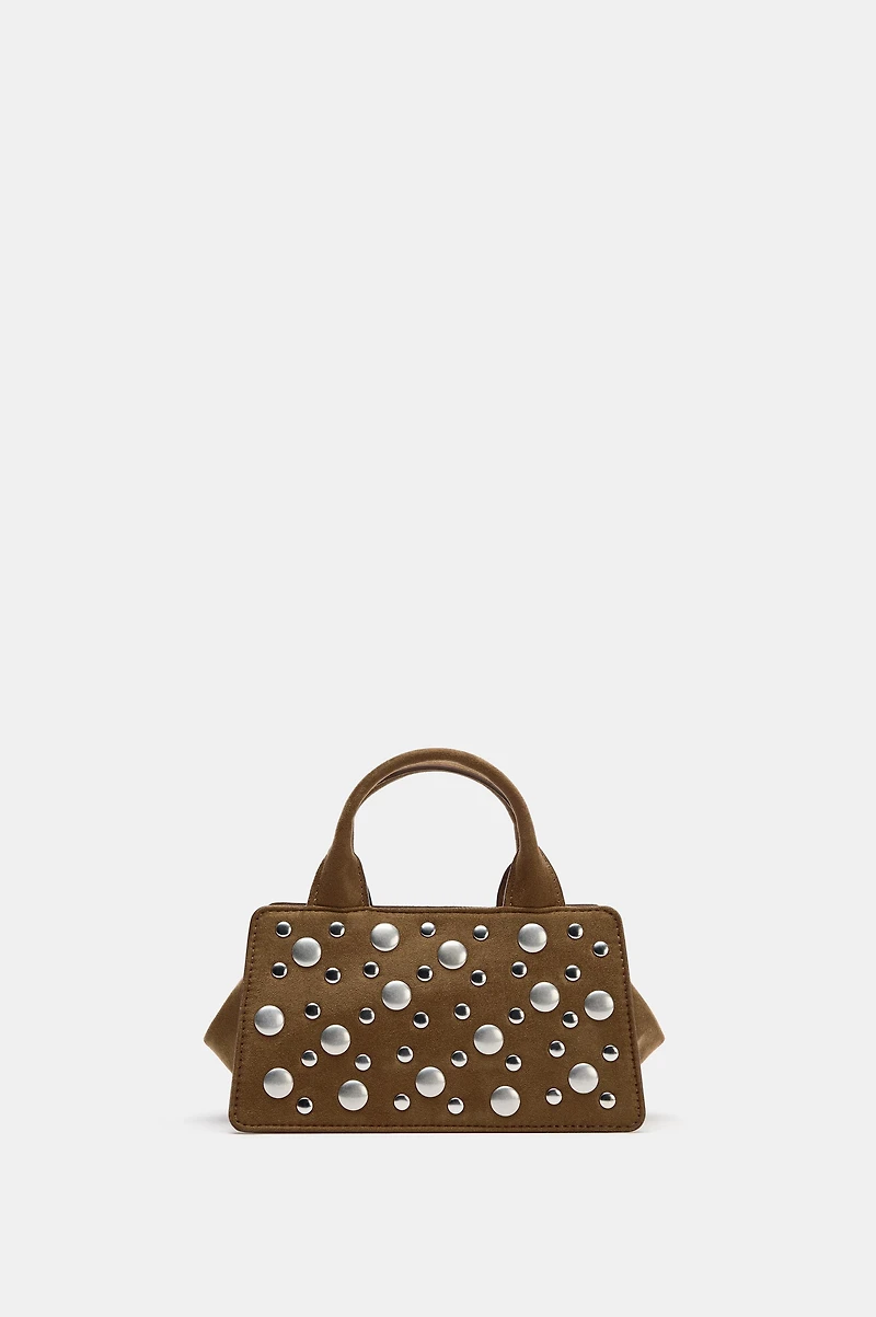 STUDDED HANDBAG