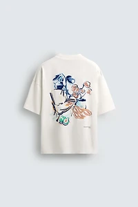 T-SHIRT IMPRIMÉ COMBINÉ