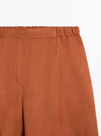 Pantalon fluide avec nœud