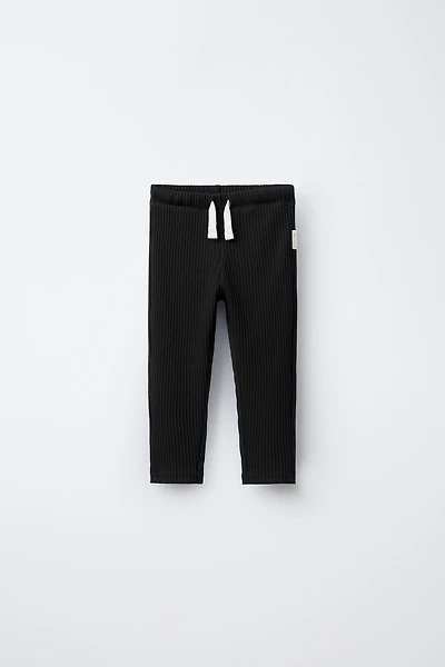 PLAIN LEGGINGS WITH LABEL