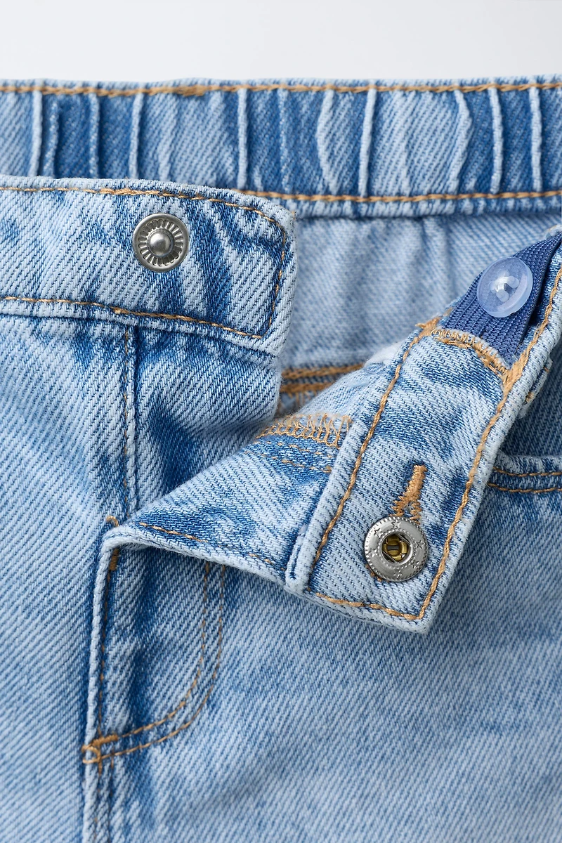 WAVE DENIM SHORTS