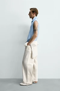 TEXTURED KNIT VEST
