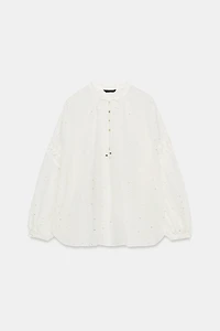BLOUSE BRODÉE PAILLETTES