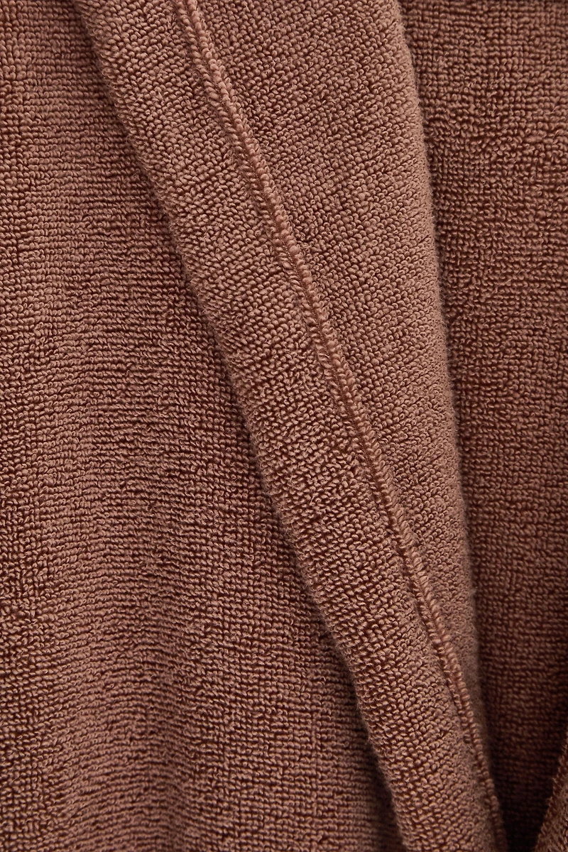 (380 GXM²) PEIGNOIR EXTRA-DOUX À CAPUCHE