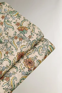 FLORAL SATEEN FLAT SHEET (300 THREAD COUNT