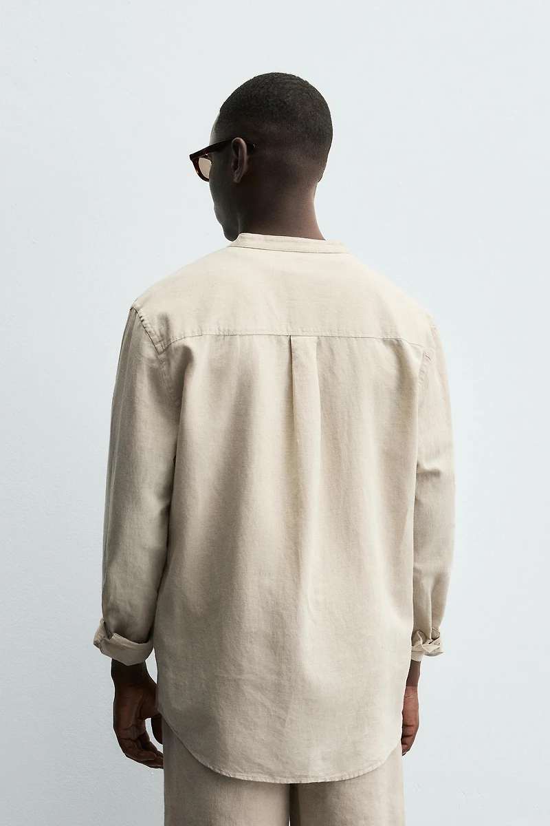 CHEMISE EN LIN ET COTON
